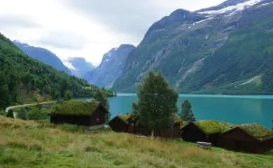 Lovatn lake Lodalen in Stryn Area